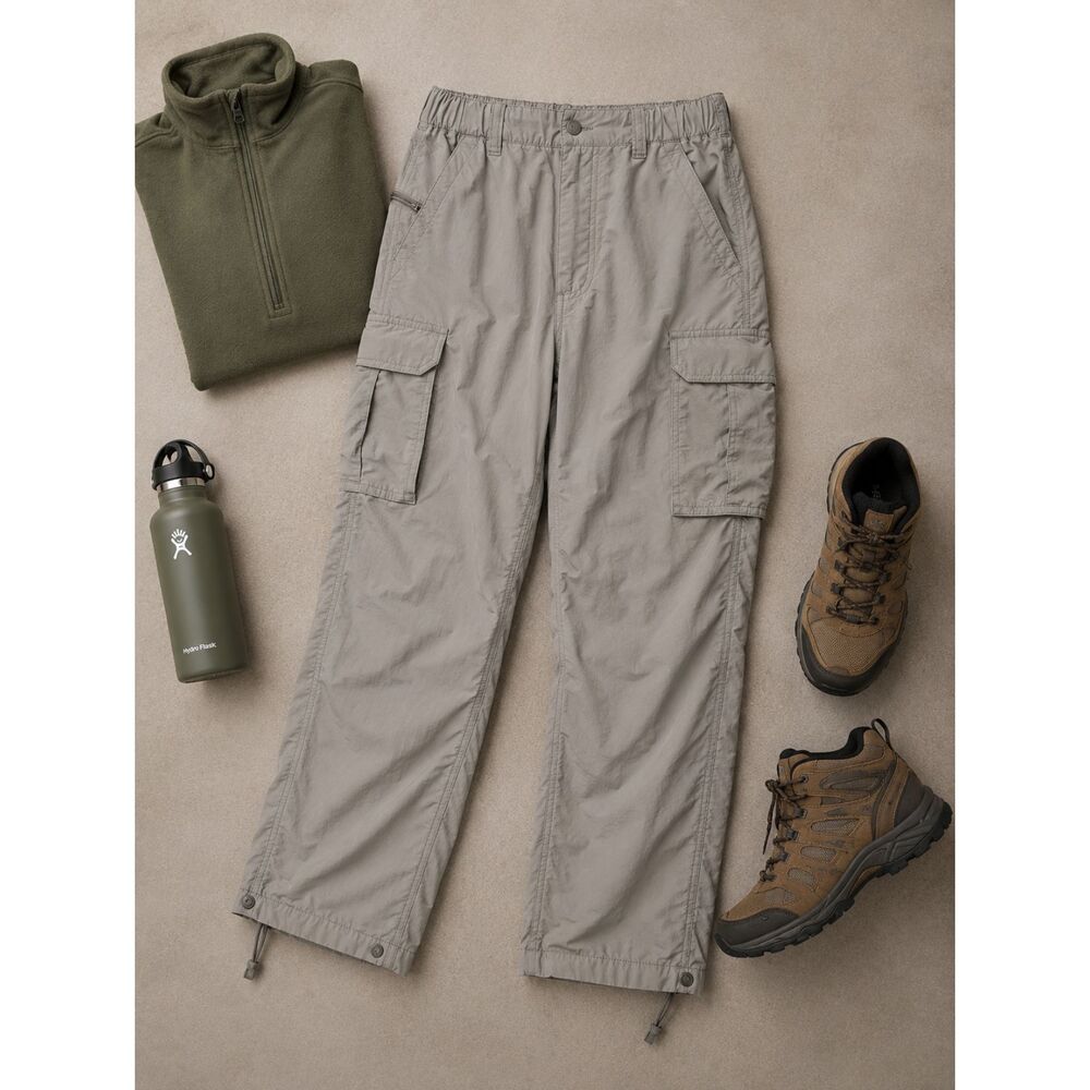 REI Sahara Cargo Hiking Pants L 32x28 Outdoor Utility Gorpcore Gray